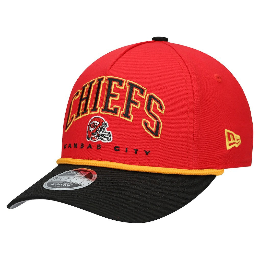 Kansas City Chiefs New Era Preschool Arch COOLERA 9FORTY A-Frame M-Crown Adjustable Hat Red/Black - NFL