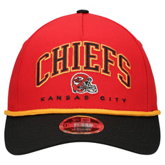 Kansas City Chiefs New Era Preschool Arch COOLERA 9FORTY A-Frame M-Crown Adjustable Hat Red/Black - NFL