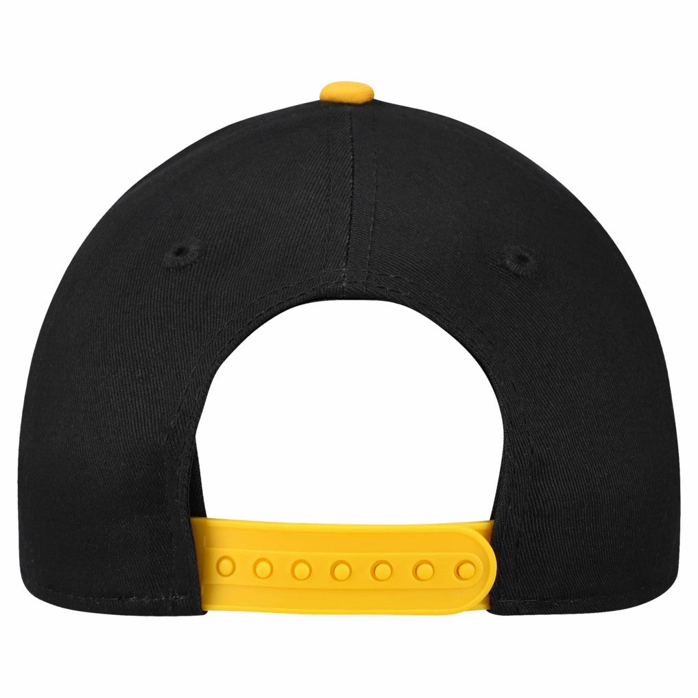 Pittsburgh Steelers New Era Preschool Arch COOLERA 9FORTY A-Frame M-Crown Adjustable Hat Black/Gold - NFL