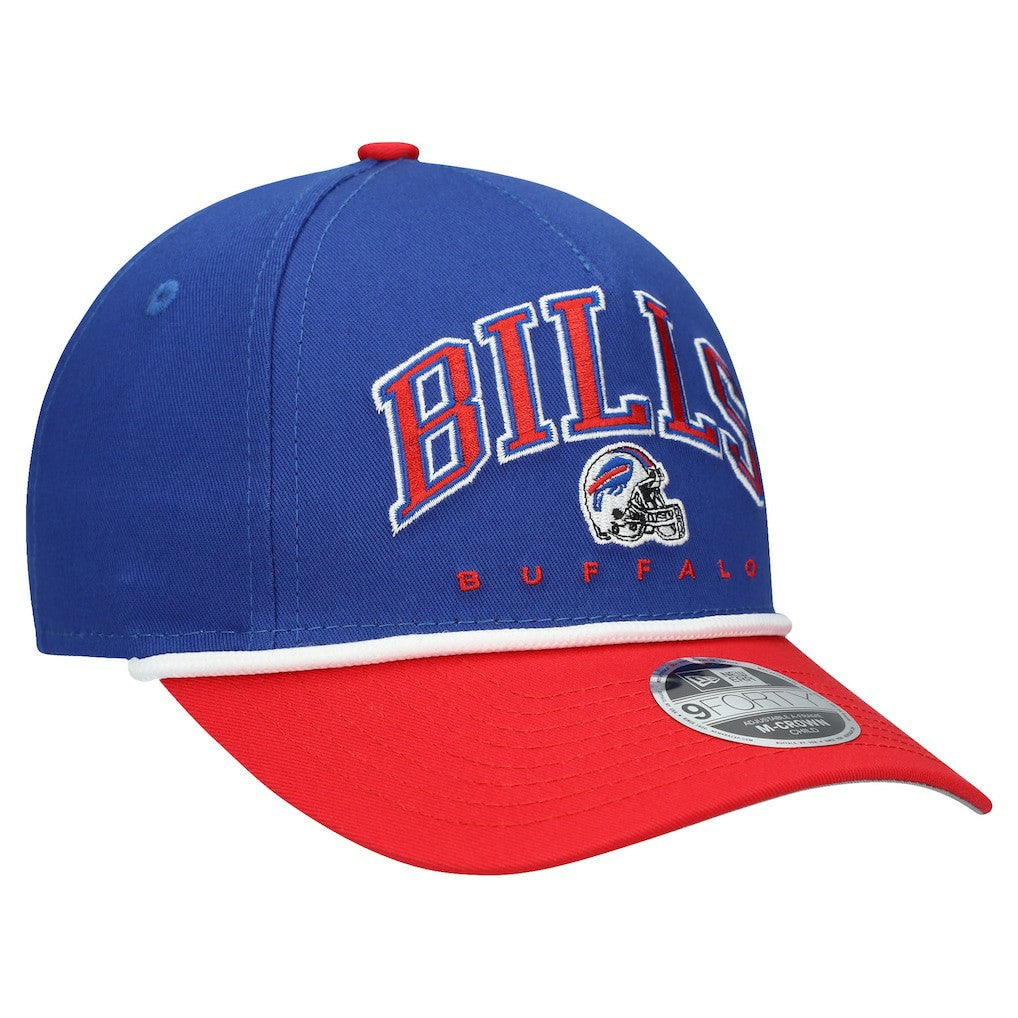 Buffalo Bills New Era Preschool Arch COOLERA 9FORTY A-Frame M-Crown Adjustable Hat Royal/Red - NFL