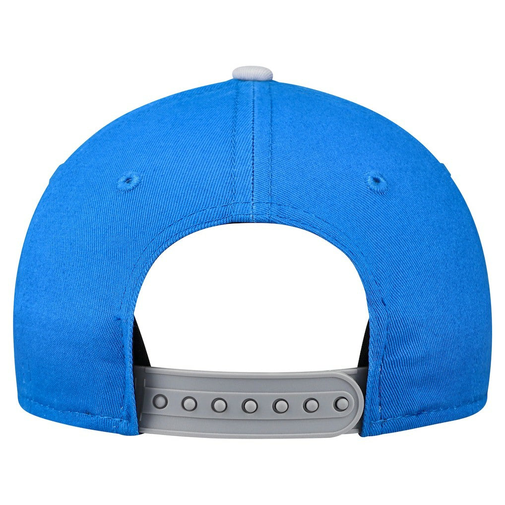 Detroit Lions New Era Preschool Arch COOLERA 9FORTY A-Frame M-Crown Adjustable Hat Blue/Gray - NFL