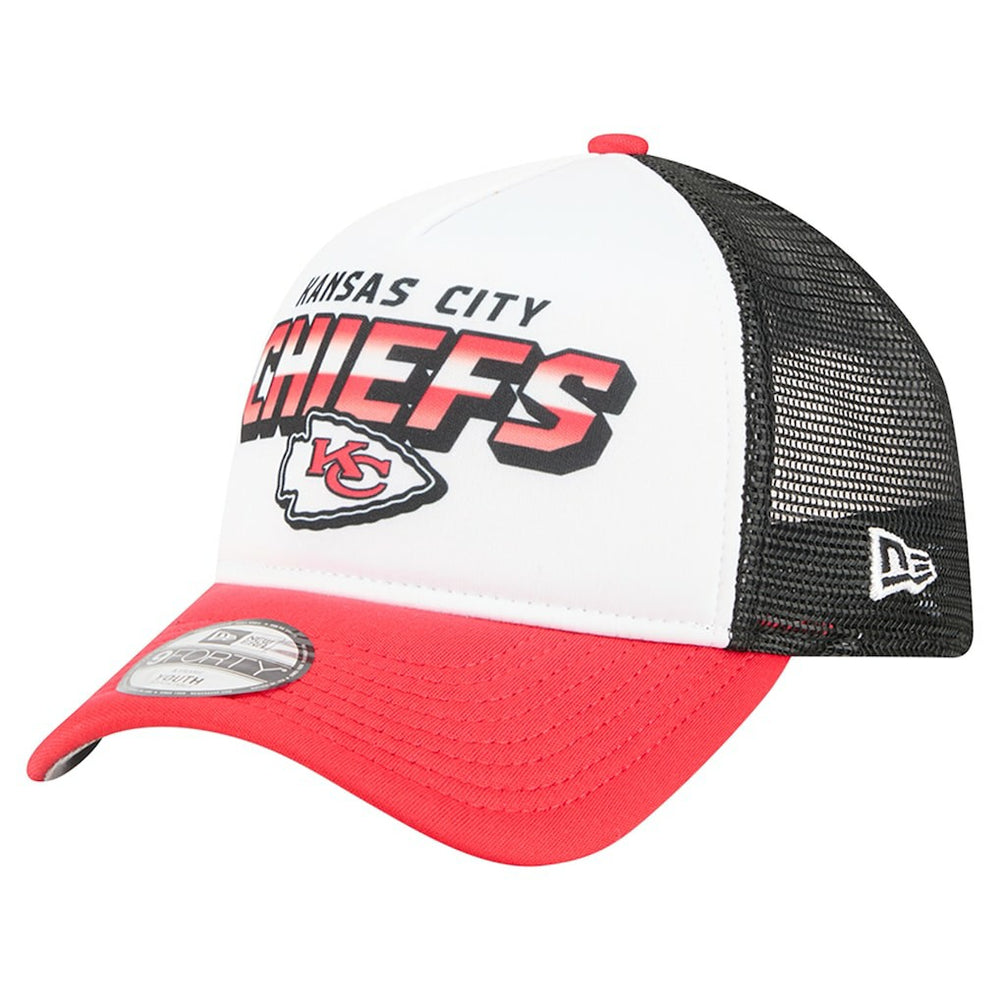 Kansas City Chiefs New Era Preschool 9FORTY A-Frame Adjustable Hat White - NFL
