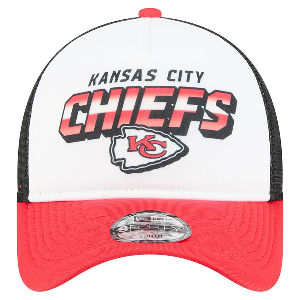 Kansas City Chiefs New Era Preschool 9FORTY A-Frame Adjustable Hat White - NFL