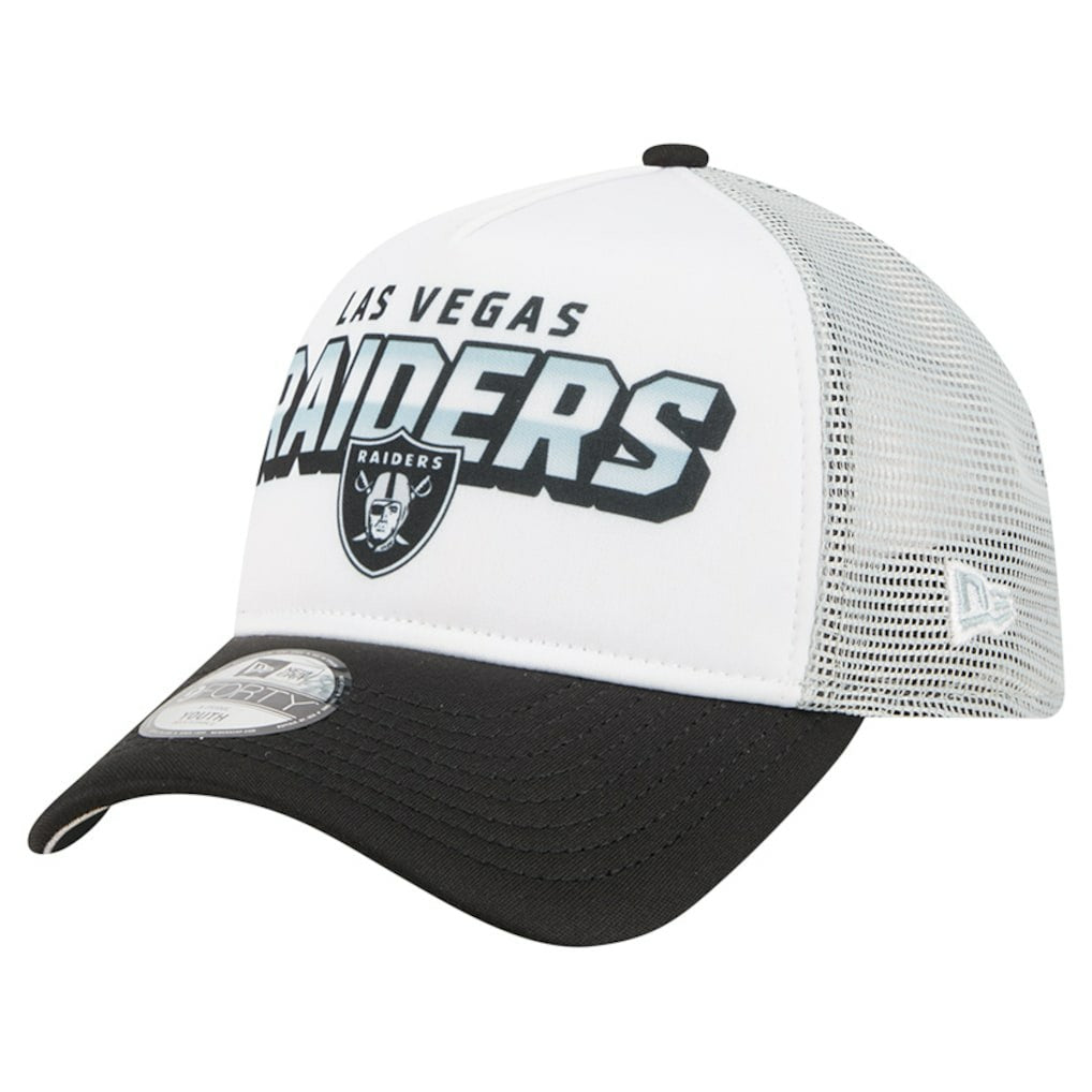 Las Vegas Raiders New Era Preschool 9FORTY A-Frame Adjustable Hat White - NFL