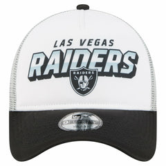Las Vegas Raiders New Era Preschool 9FORTY A-Frame Adjustable Hat White - NFL