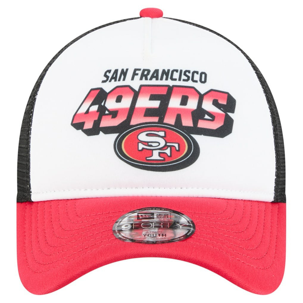 San Francisco 49ers New Era Preschool 9FORTY A-Frame Adjustable Hat White - NFL