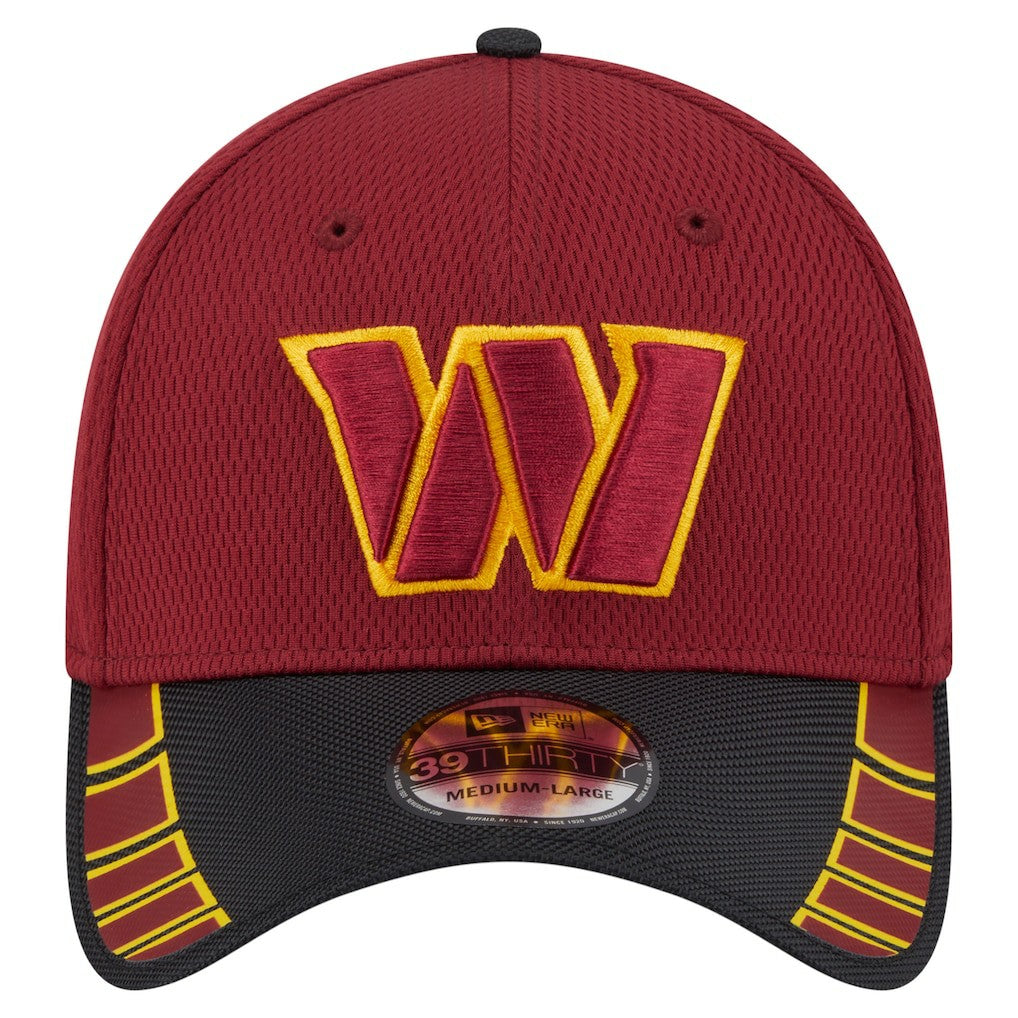 Washington Commanders New Era Visor Hit 39THIRTY Flex Hat Burgundy - NFL