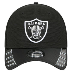 Las Vegas Raiders New Era Visor Hit 39THIRTY Flex Hat Black - NFL
