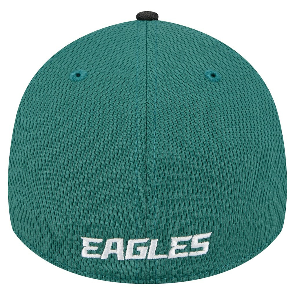 Philadelphia Eagles New Era Visor Hit 39THIRTY Flex Hat Midnight Green - NFL
