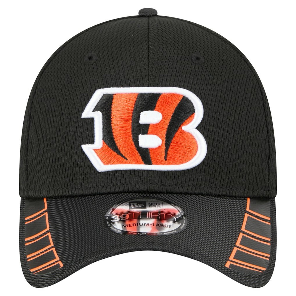 Cincinnati Bengals New Era Visor Hit 39THIRTY Flex Hat Black - NFL