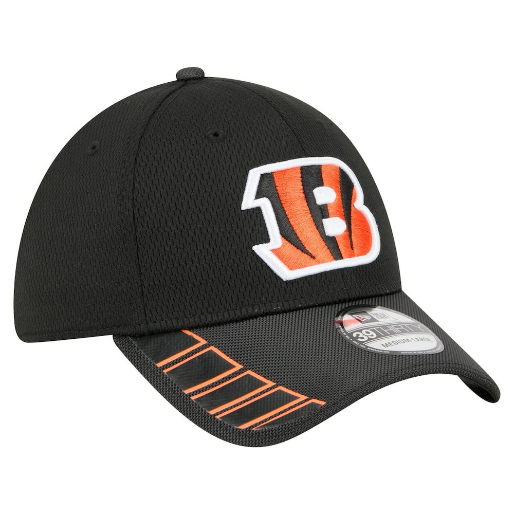 Cincinnati Bengals New Era Visor Hit 39THIRTY Flex Hat Black - NFL