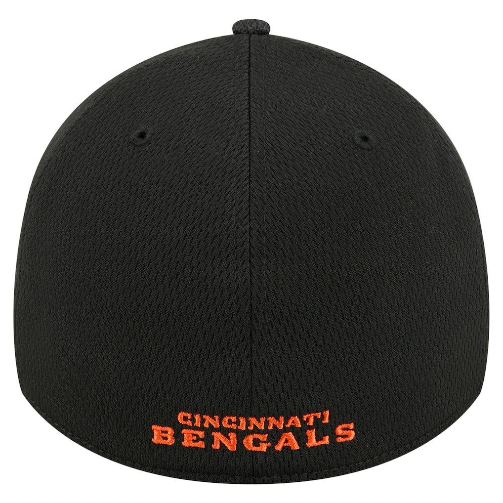 Cincinnati Bengals New Era Visor Hit 39THIRTY Flex Hat Black - NFL