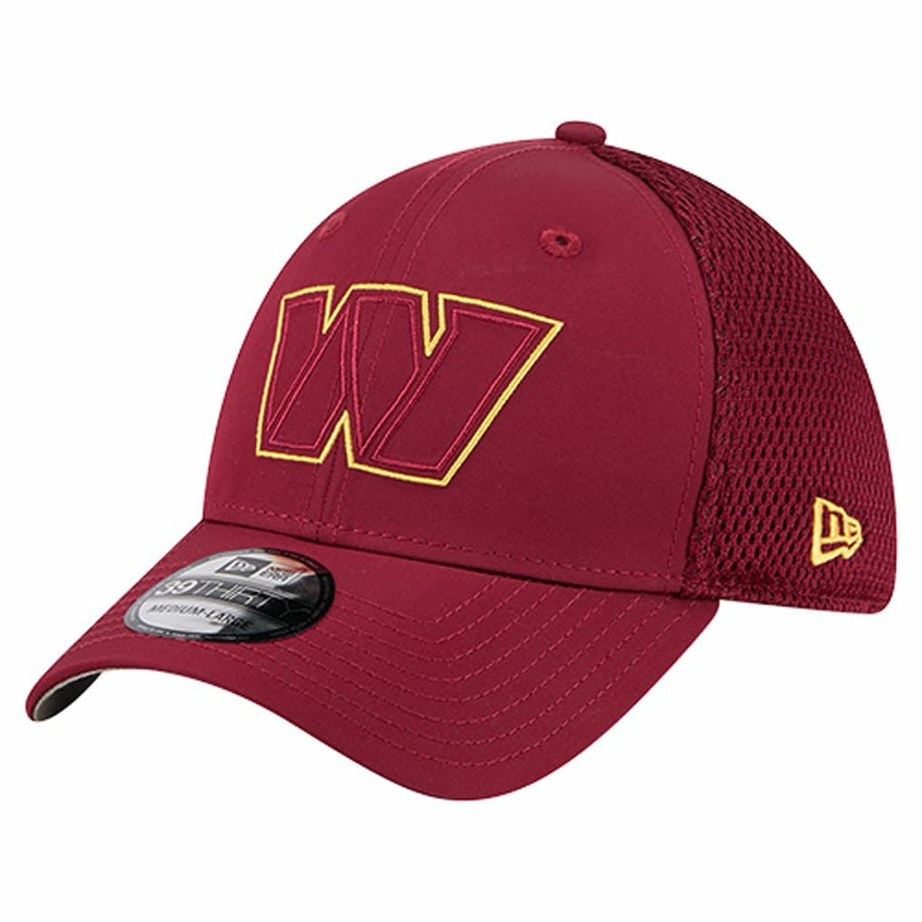 Washington Commanders New Era Outline 39THIRTY Flex Hat Burgundy - NFL
