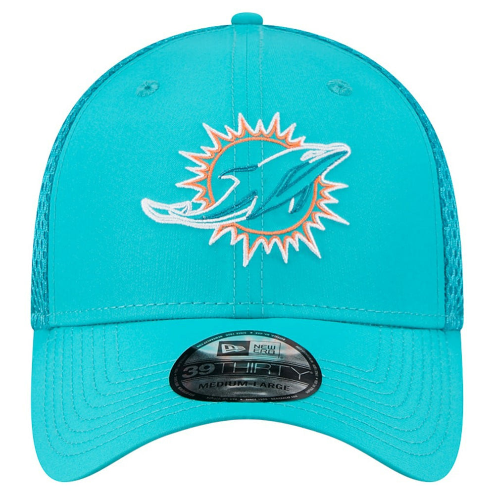 Miami Dolphins New Era Outline 39THIRTY Flex Hat Aqua - NFL