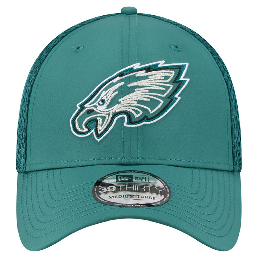 Philadelphia Eagles New Era Outline 39THIRTY Flex Hat Midnight Green - NFL
