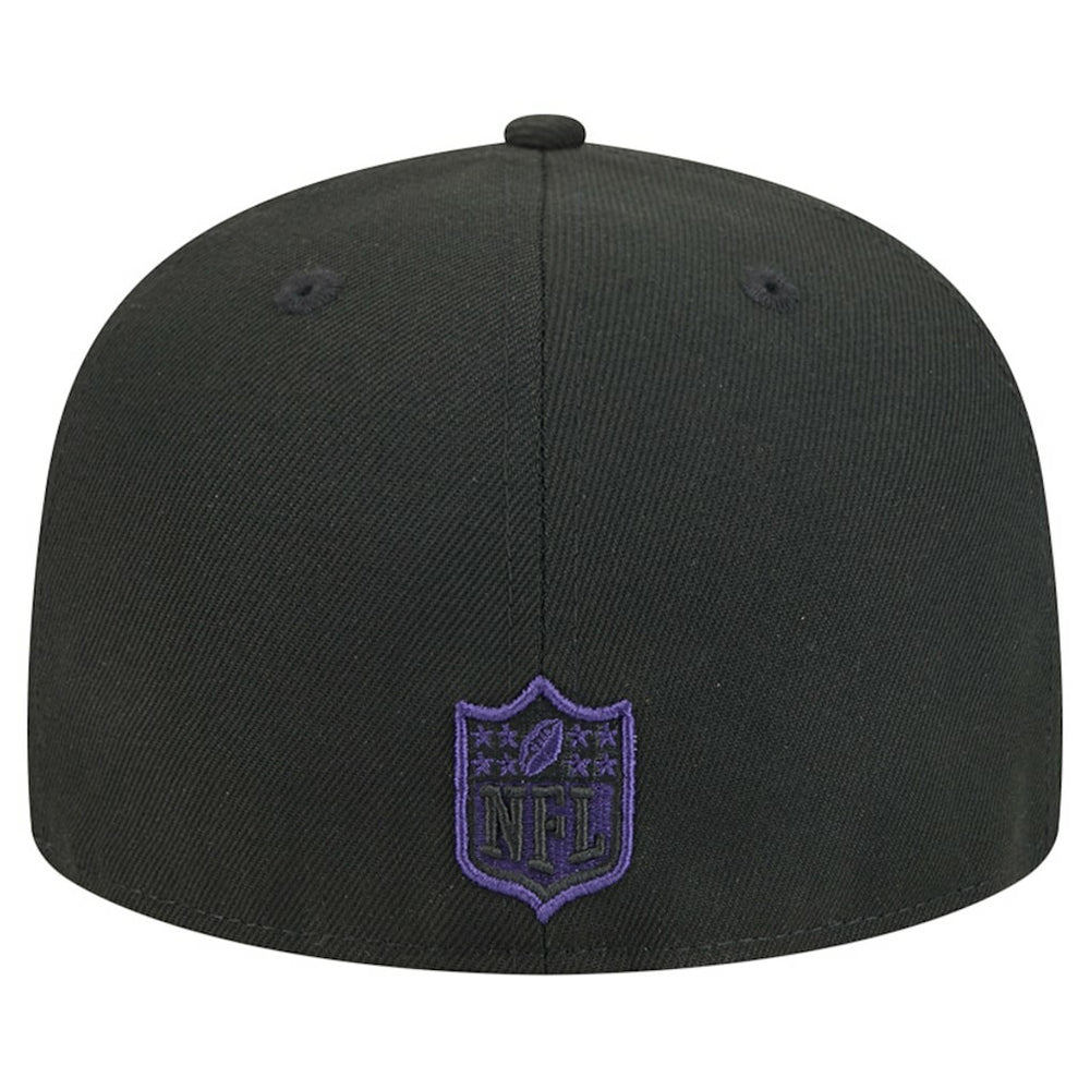 Baltimore Ravens New Era Break 59FIFTY Fitted Hat Black/Purple - NFL