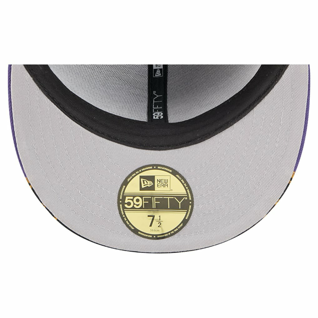 Baltimore Ravens New Era Break 59FIFTY Fitted Hat Black/Purple - NFL
