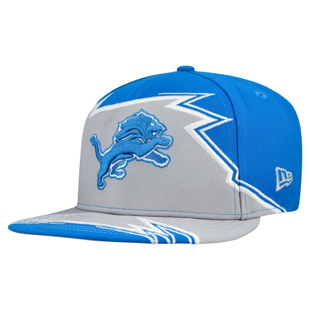 Detroit Lions New Era Break 59FIFTY Fitted Hat Blue/Gray - NFL