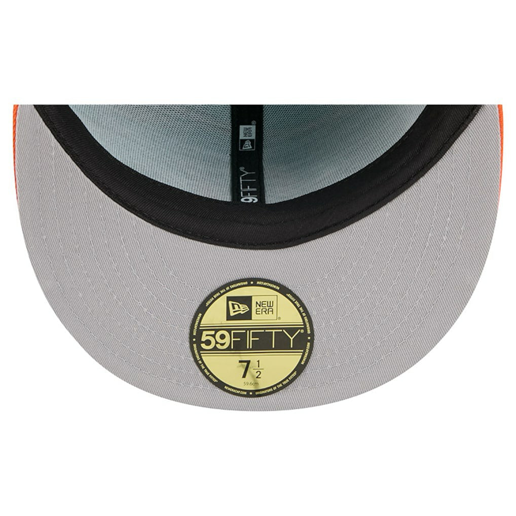 Miami Dolphins New Era Break 59FIFTY Fitted Hat Aqua/Orange - NFL