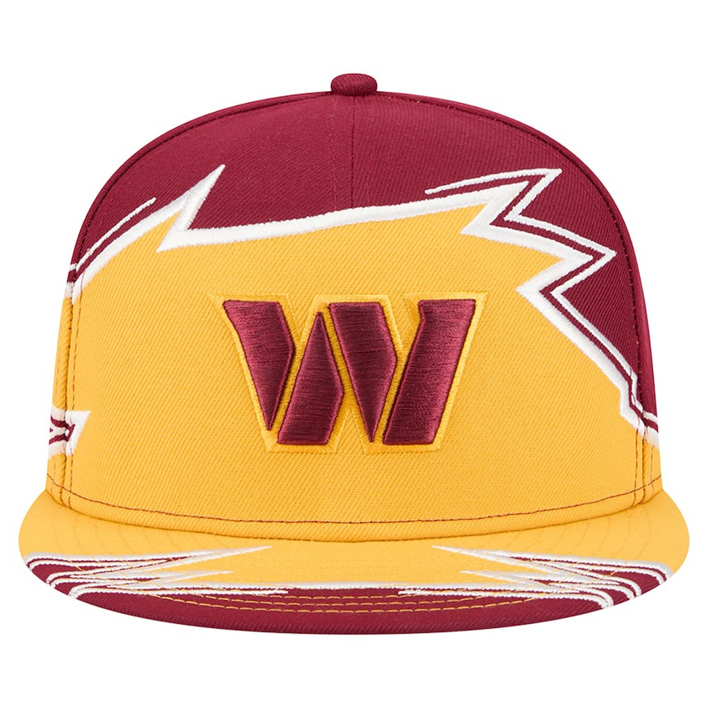 Washington Commanders New Era Break 59FIFTY Fitted Hat Burgundy/Gold - NFL