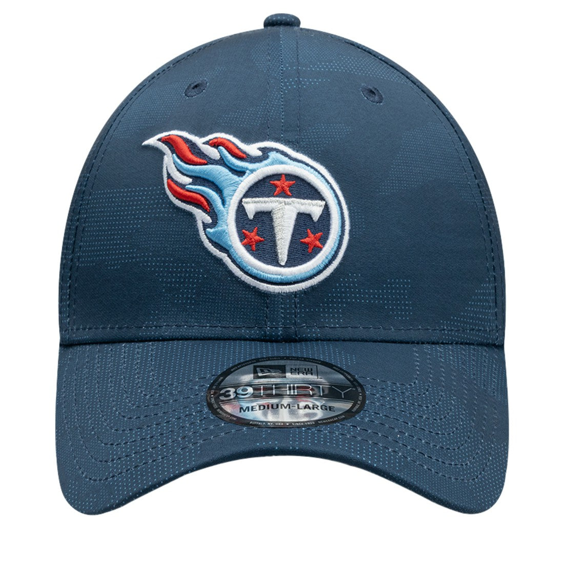 Tennessee Titans New Era Tonal Camo 39THIRTY Stretch Fit Hat Navy - NFL