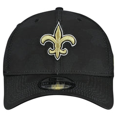 New Orleans Saints New Era Tonal Camo 39THIRTY Stretch Fit Hat Black - NFL