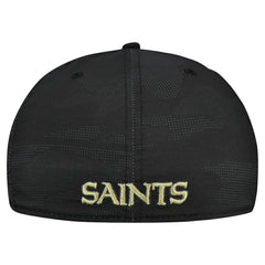 New Orleans Saints New Era Tonal Camo 39THIRTY Stretch Fit Hat Black - NFL