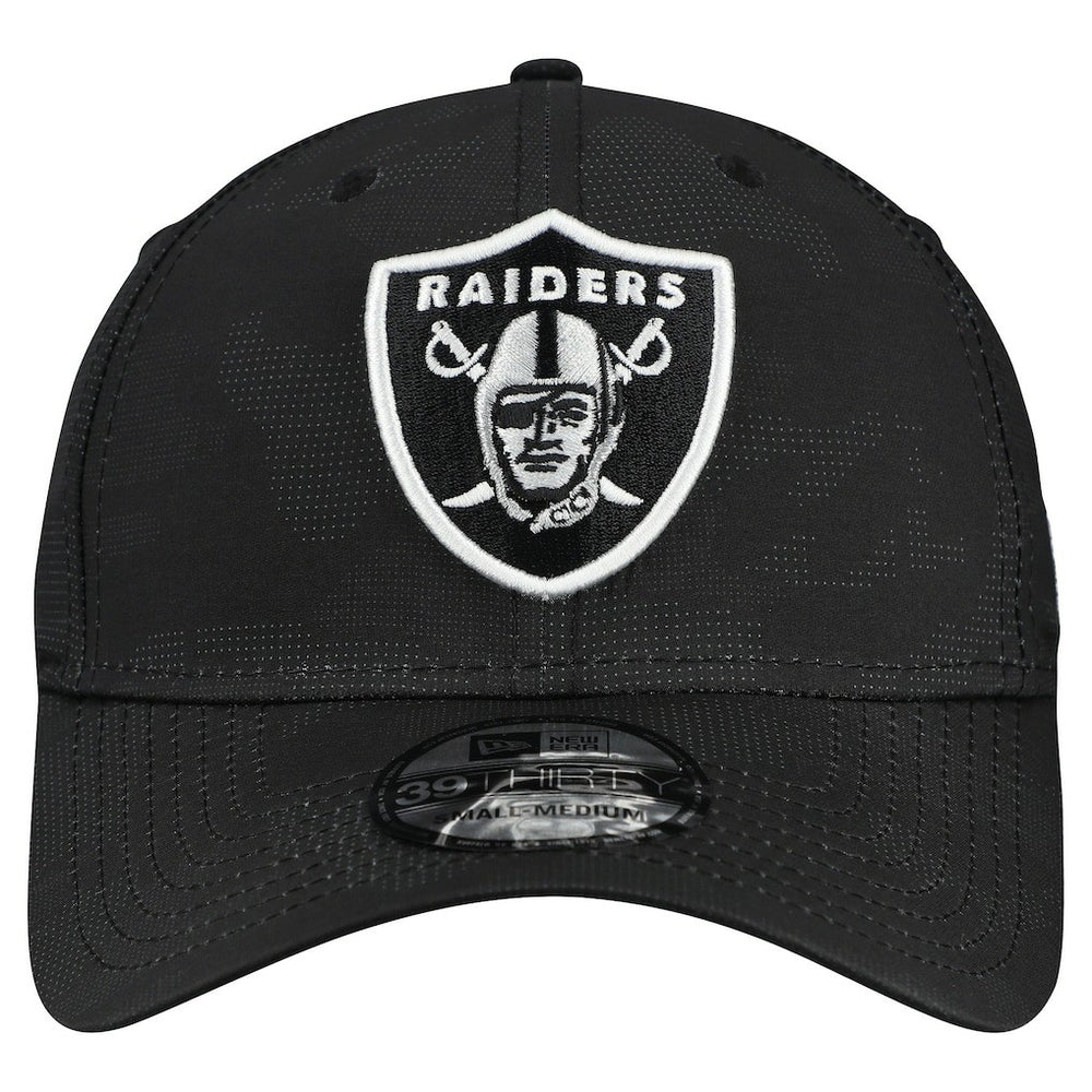 Las Vegas Raiders New Era Tonal Camo 39THIRTY Stretch Fit Hat Black - NFL