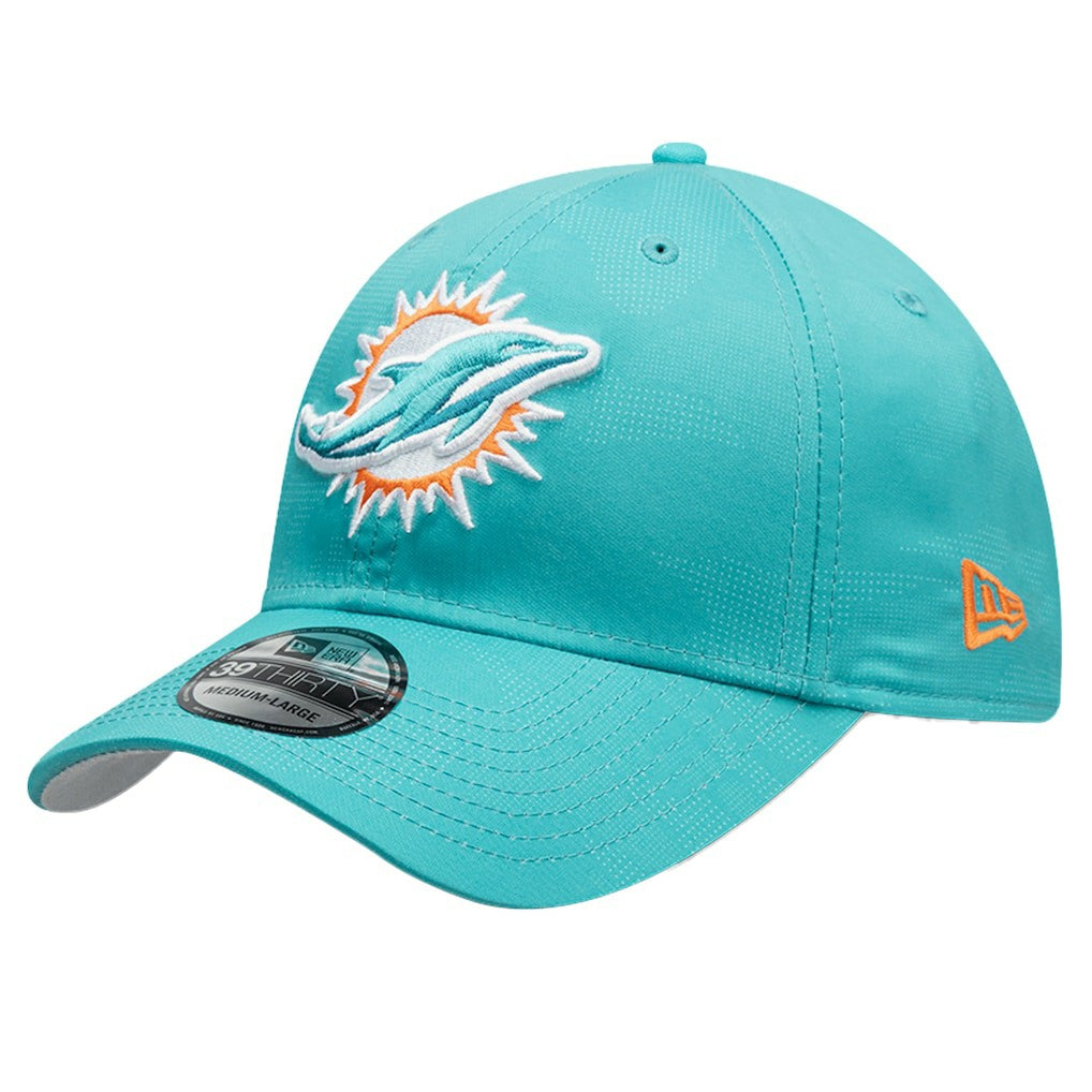 Miami Dolphins New Era Tonal Camo 39THIRTY Stretch Fit Hat Aqua - NFL