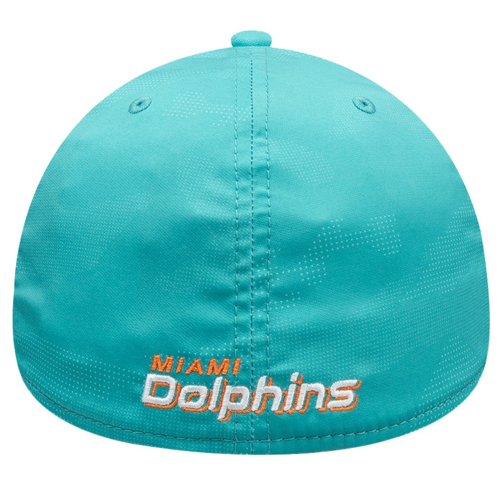 Miami Dolphins New Era Tonal Camo 39THIRTY Stretch Fit Hat Aqua - NFL
