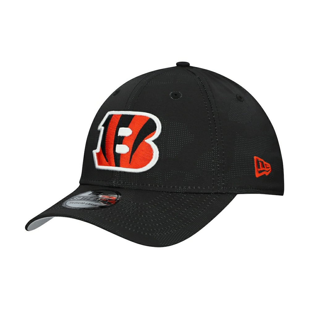 Cincinnati Bengals New Era Tonal Camo 39THIRTY Stretch Fit Hat Black - NFL