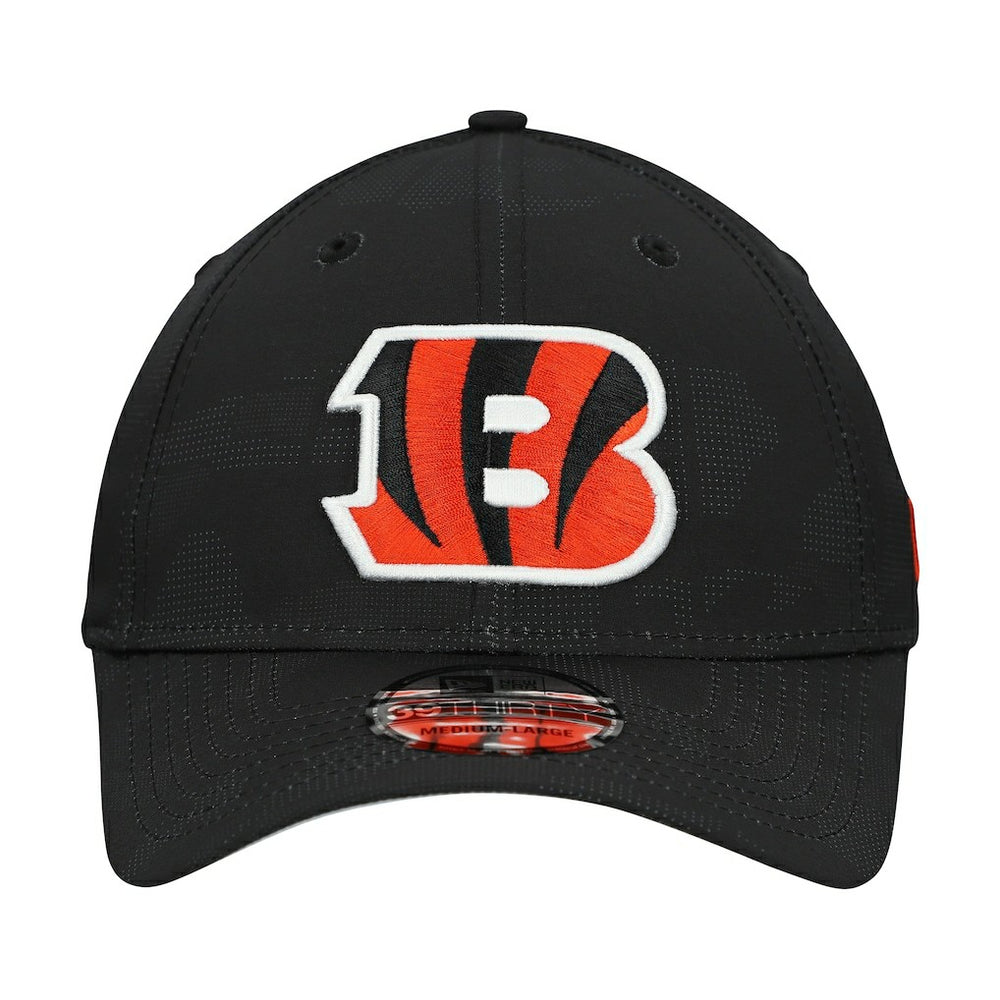 Cincinnati Bengals New Era Tonal Camo 39THIRTY Stretch Fit Hat Black - NFL