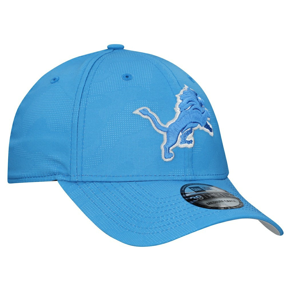 Detroit Lions New Era Tonal Camo 39THIRTY Stretch Fit Hat Blue - NFL