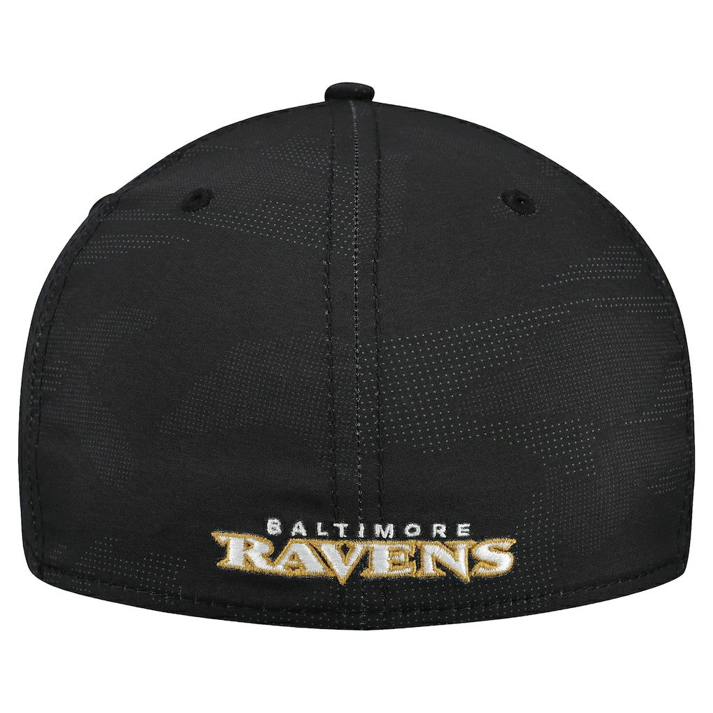 Baltimore Ravens New Era Tonal Camo 39THIRTY Stretch Fit Hat Black - NFL