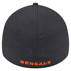 Cincinnati Bengals New Era Perforated 39THIRTY Flex Hat Black - NFL