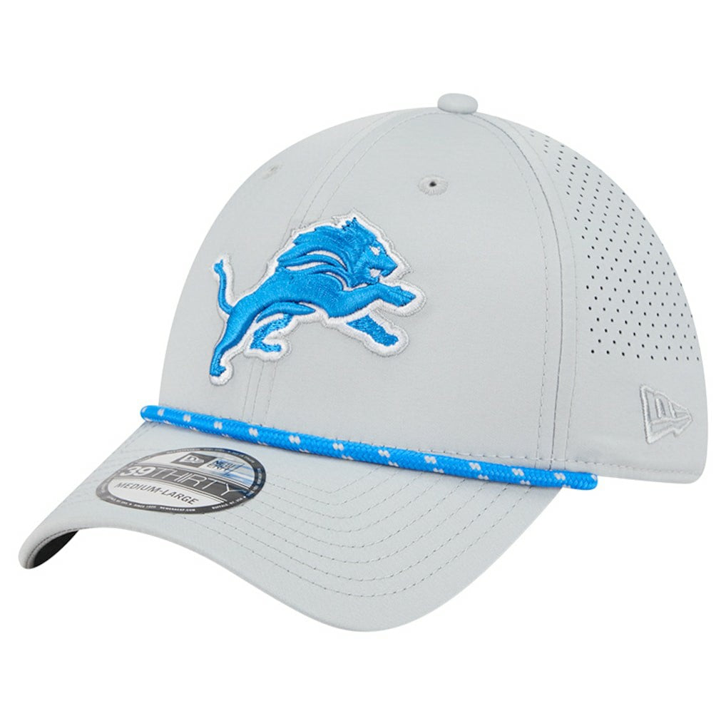 Detroit Lions New Era Perforated 39THIRTY Flex Hat Blue - NFL