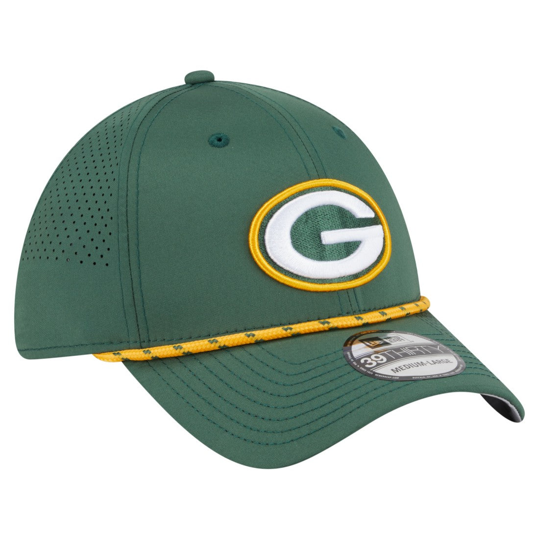 Green Bay Packers New Era Perforated 39THIRTY Flex Hat Green - NFL