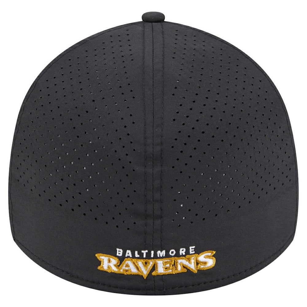 Baltimore Ravens New Era Perforated 39THIRTY Flex Hat Black - NFL