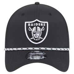 Las Vegas Raiders New Era Perforated 39THIRTY Flex Hat Black - NFL