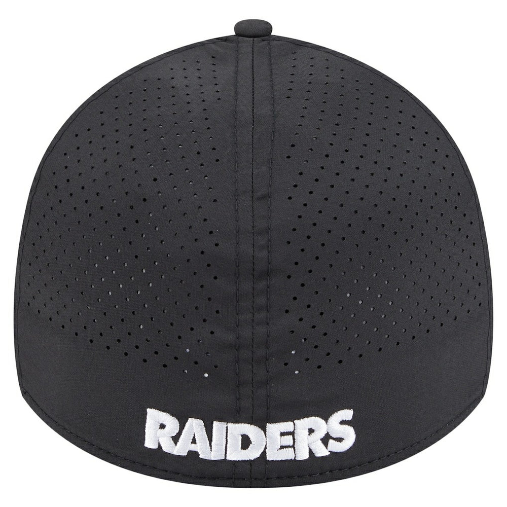 Las Vegas Raiders New Era Perforated 39THIRTY Flex Hat Black - NFL