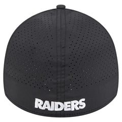Las Vegas Raiders New Era Perforated 39THIRTY Flex Hat Black - NFL