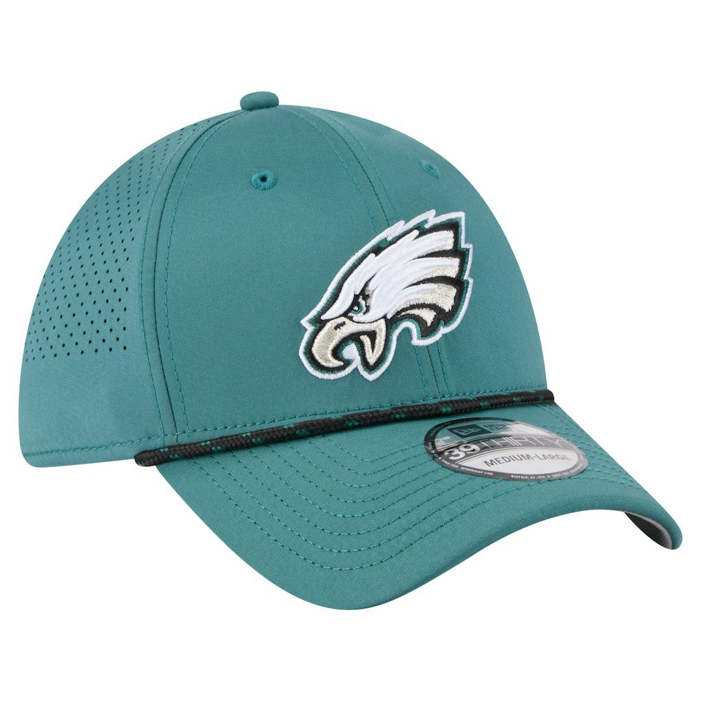 Philadelphia Eagles New Era Perforated 39THIRTY Flex Hat Midnight Green - NFL