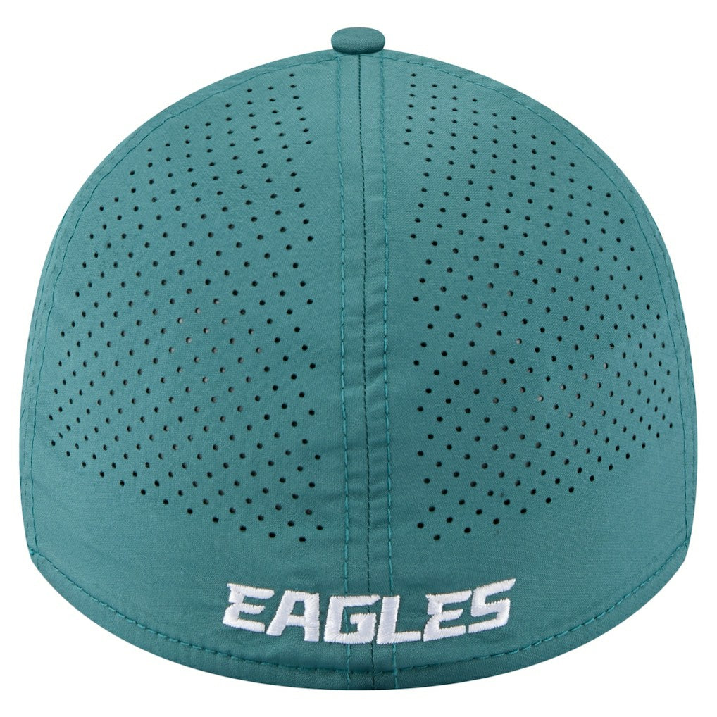 Philadelphia Eagles New Era Perforated 39THIRTY Flex Hat Midnight Green - NFL