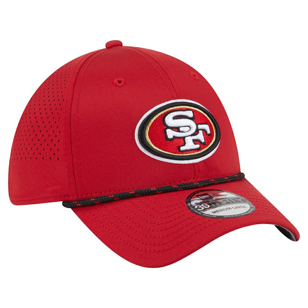 San Francisco 49ers New Era Perforated 39THIRTY Flex Hat Scarlet - NFL