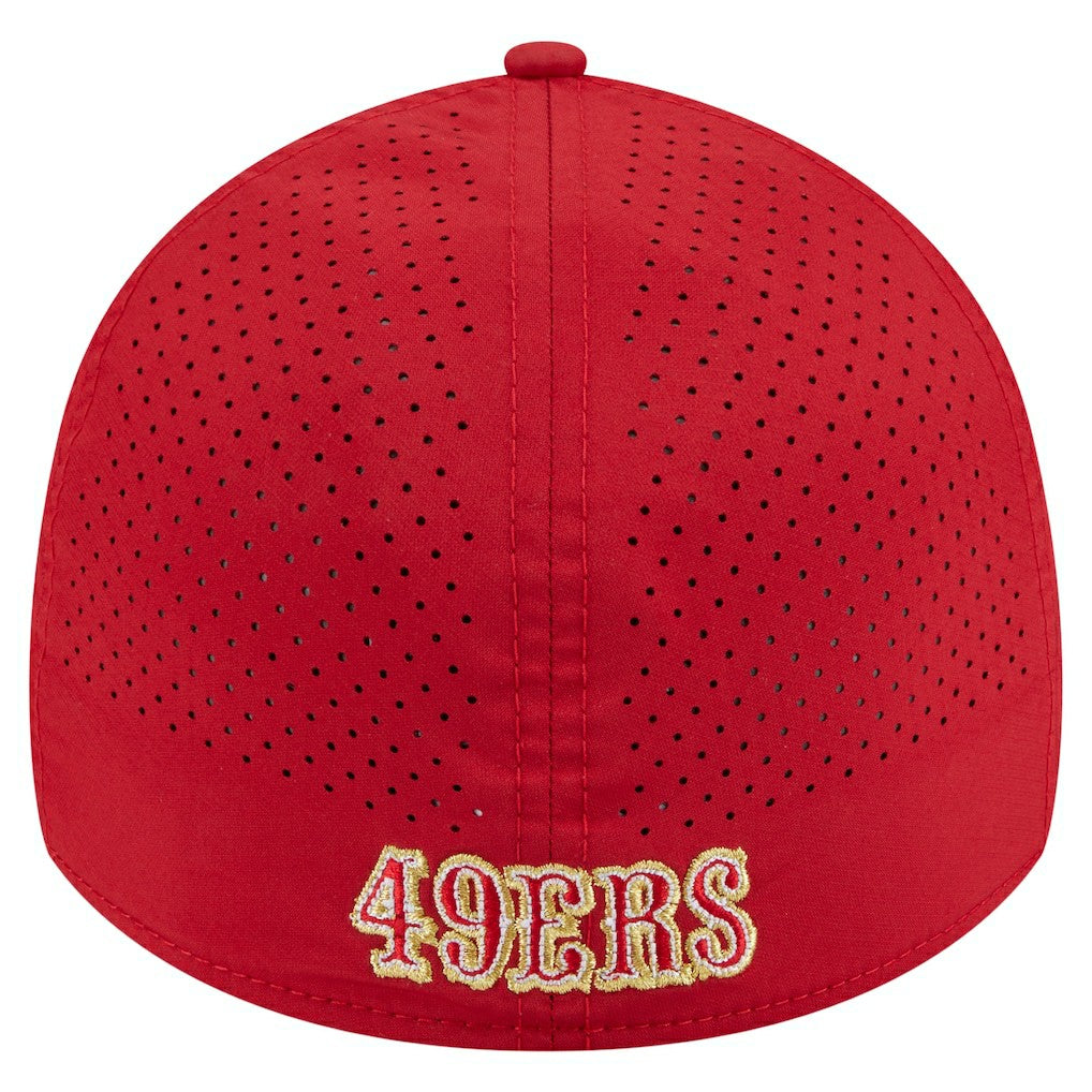 San Francisco 49ers New Era Perforated 39THIRTY Flex Hat Scarlet - NFL