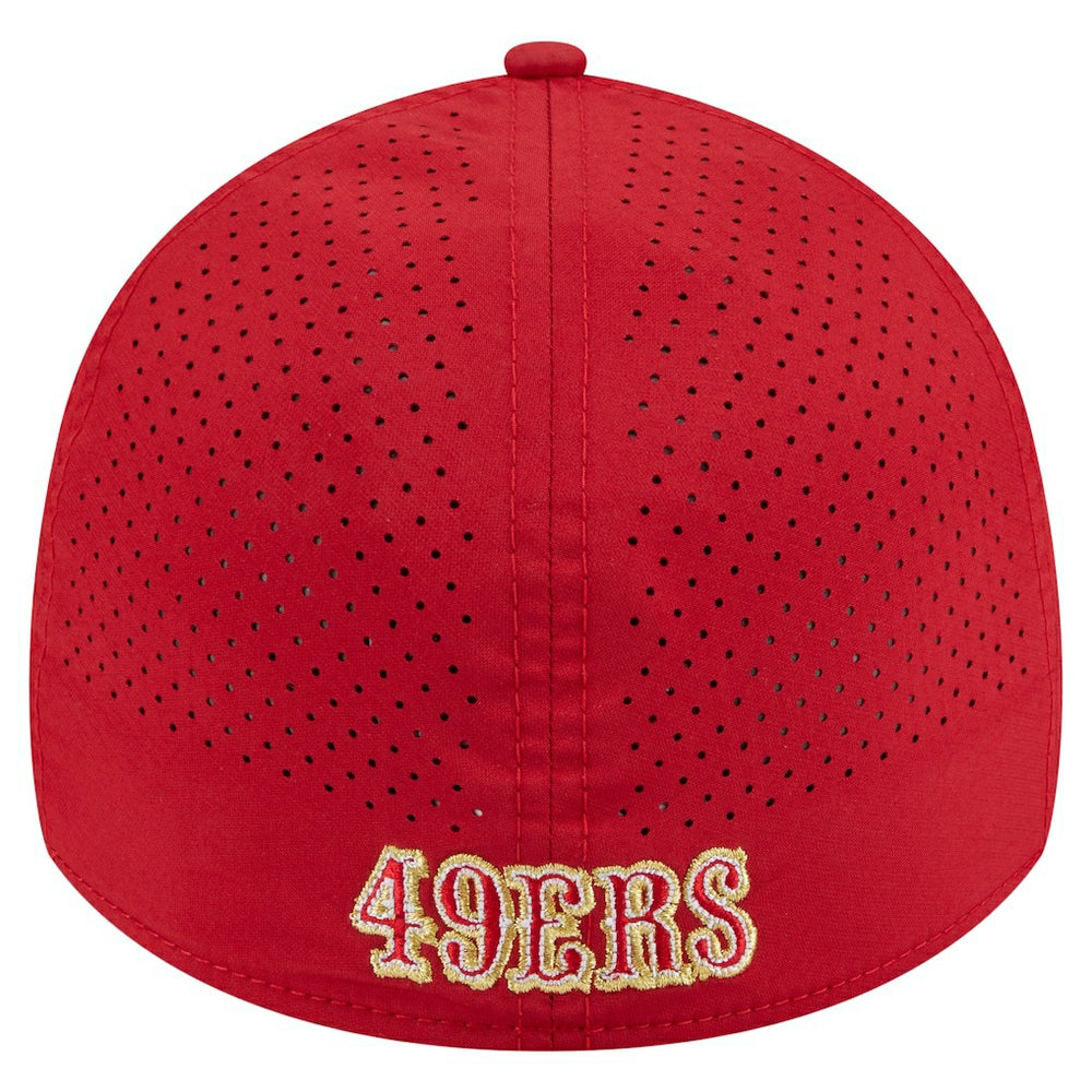 San Francisco 49ers New Era Perforated 39THIRTY Flex Hat Scarlet - NFL