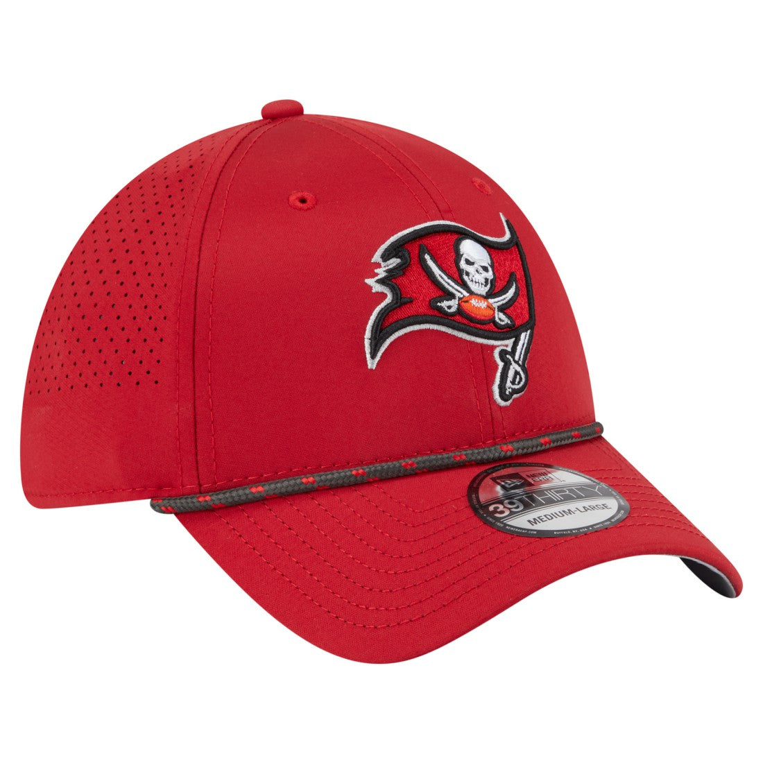 Tampa Bay Buccaneers New Era Perforated 39THIRTY Flex Hat Red - NFL