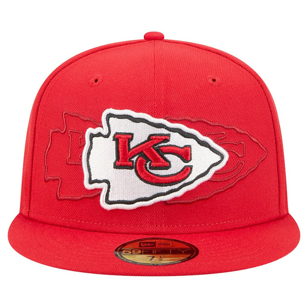 Kansas City Chiefs New Era Tri-Hit 59FIFTY Fitted Hat Red - NFL