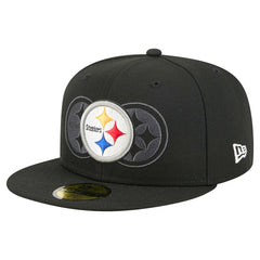 Pittsburgh Steelers New Era Tri-Hit 59FIFTY Fitted Hat Black - NFL