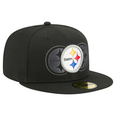 Pittsburgh Steelers New Era Tri-Hit 59FIFTY Fitted Hat Black - NFL